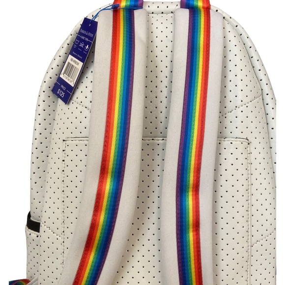 NWT Parker and Hyde Neoprene Backpack, PRIDE Rainbow and White - Picture 5 of 7